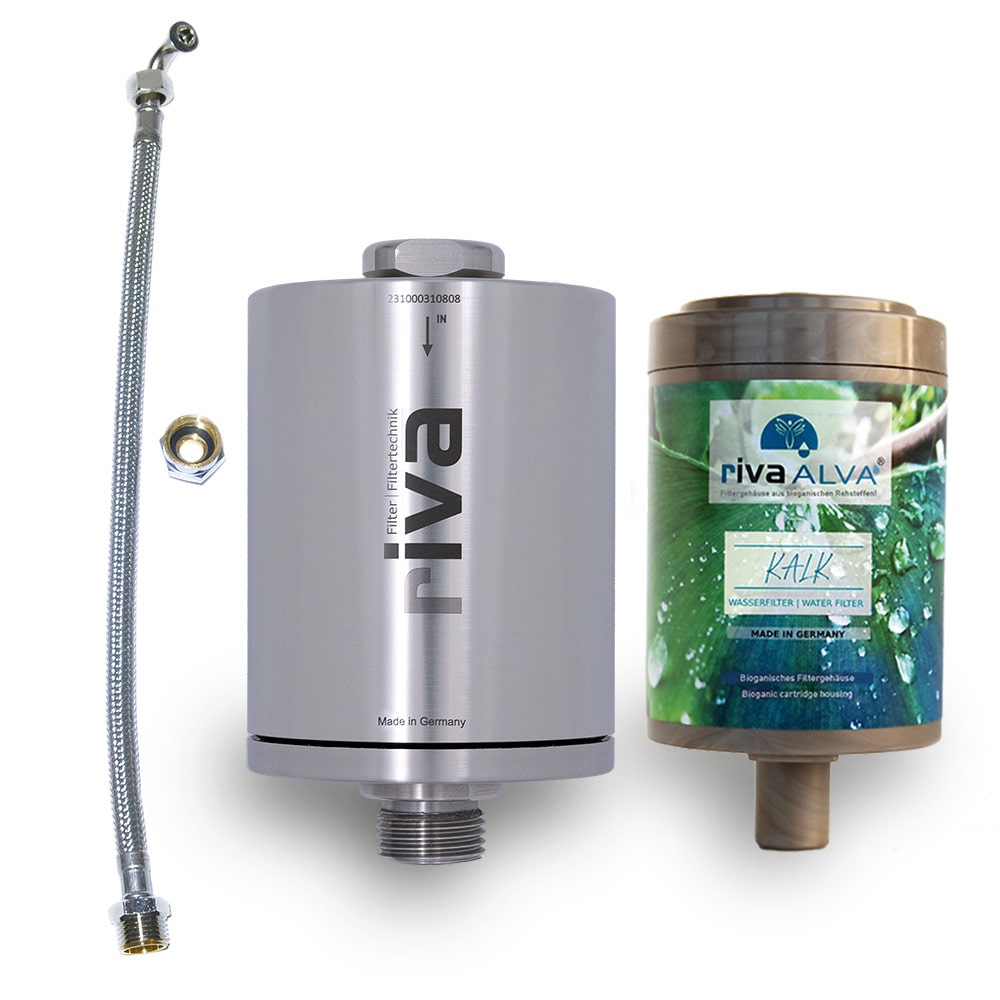 Der chemiefreie Kalkfilter rivaALVA Kalk mit Anschlussset