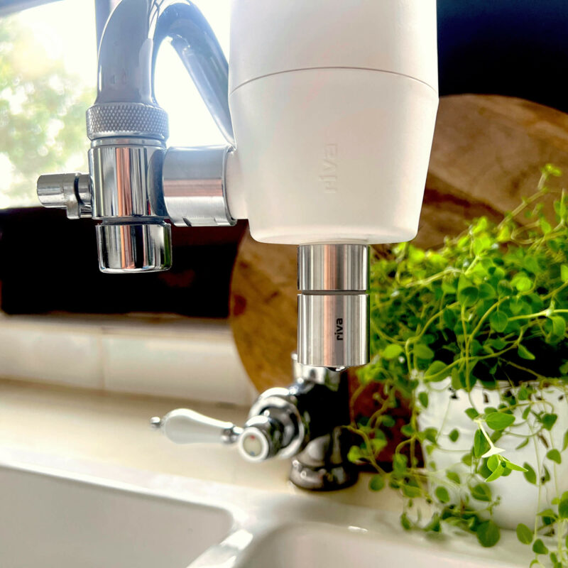 riva ENYA Wasserwirbler mit riva Wasserhahnfilter kombinieren