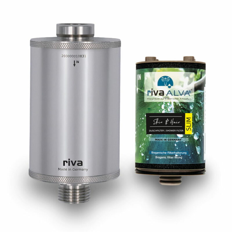 Riva Duschfilter Skin & Hair aus Edelstahl